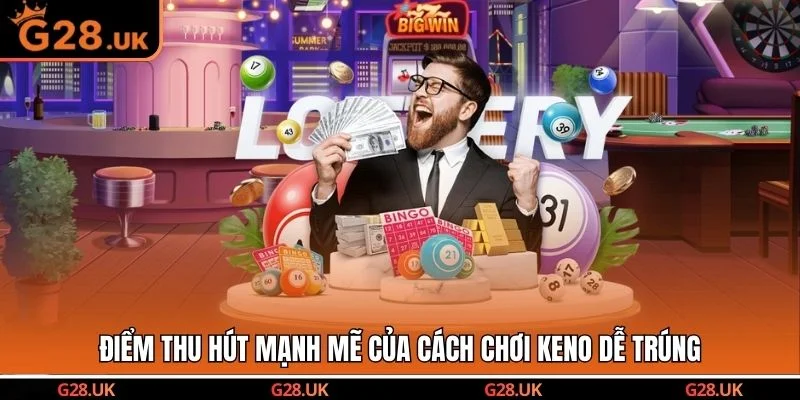 Điểm thu hút mạnh mẽ của cách chơi keno dễ trúng 