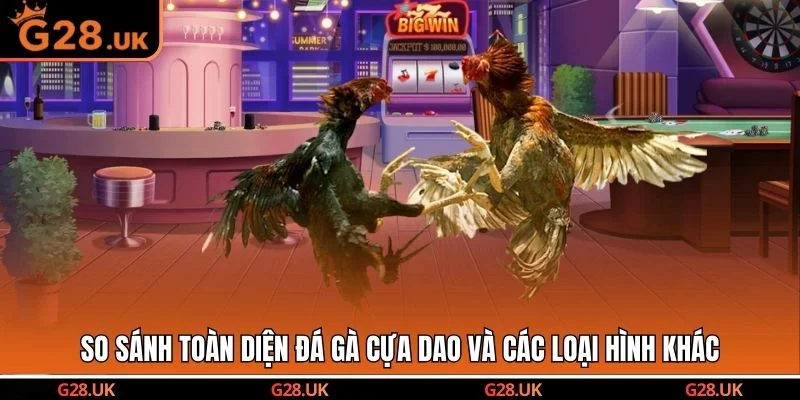 So sánh toàn diện đá gà cựa dao và các loại hình khác